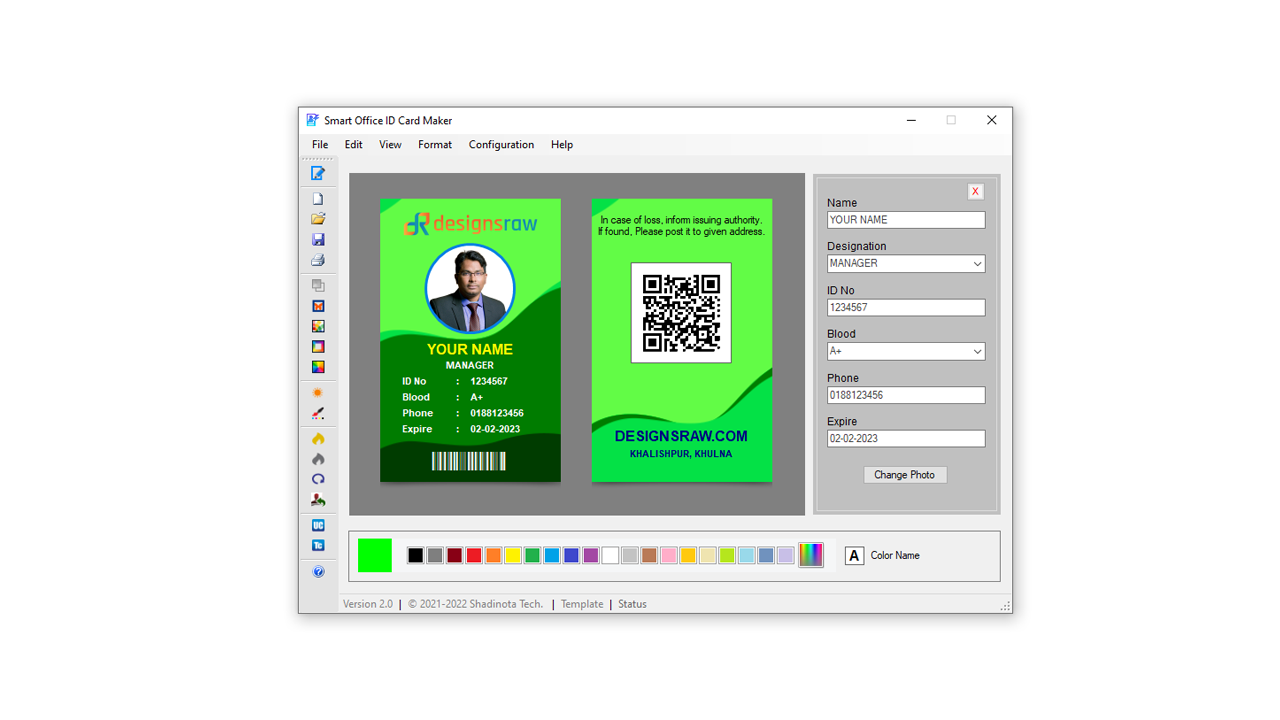 Smart Office ID Card Maker Professional ID Card in Minutes by